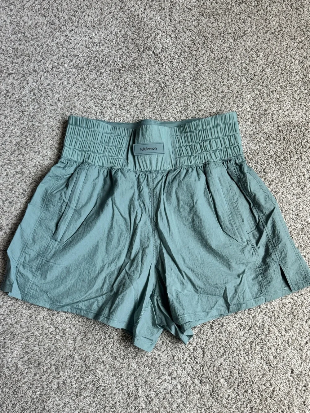 lululemon athletica Sage Green High-Rise Athletic Shorts - Picture 4 of 5